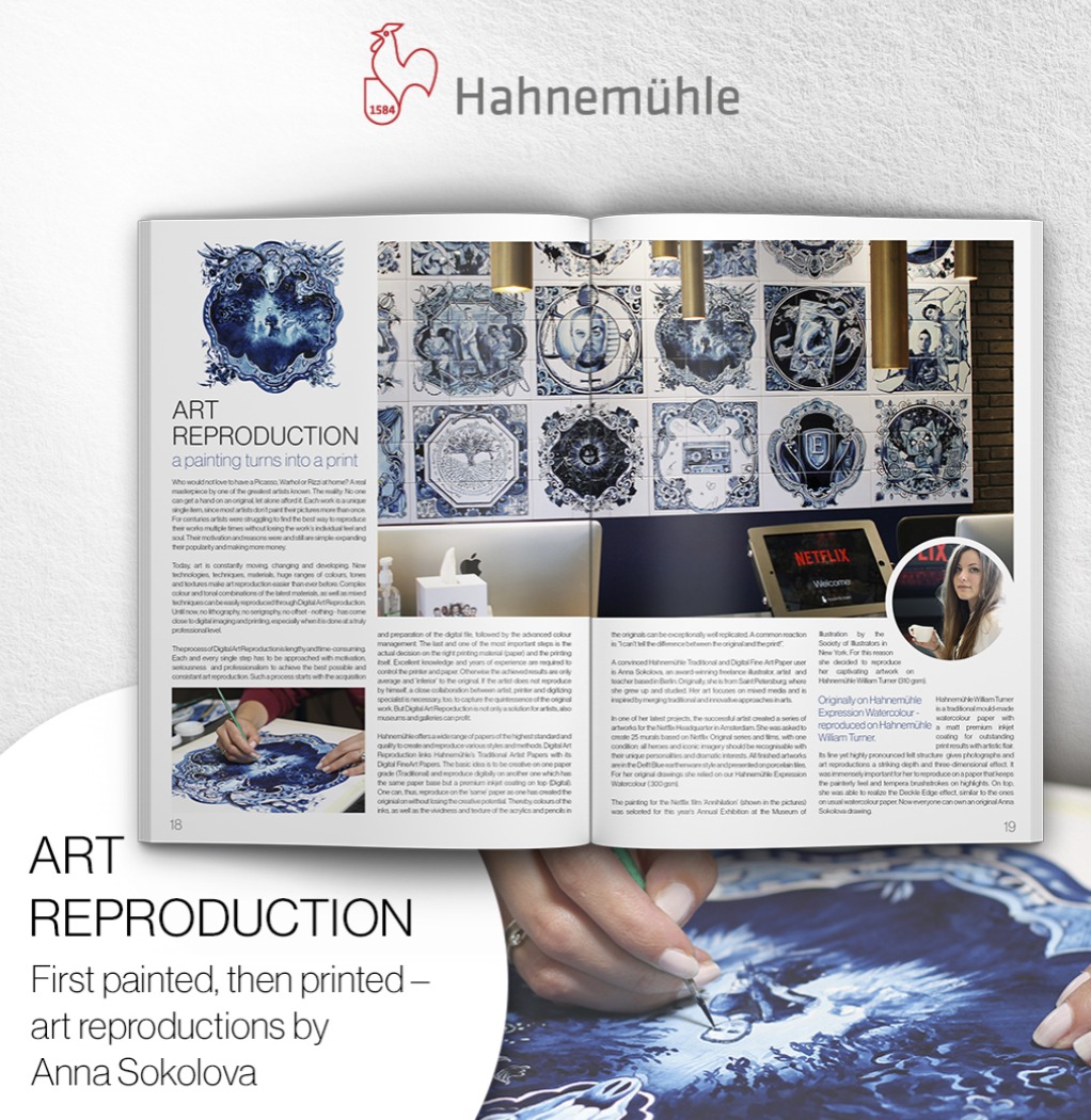 Professionell reproduziertes Gemälde als Fine-Art-Print